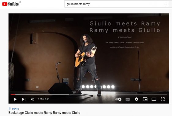 Giulio meets Ramy / Ramy meets Giulio